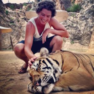 A dangerous animal. And a tiger.